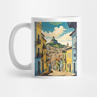 Salvador's Pelourinho Brazil Vintage Tourism Travel Poster Art Mug